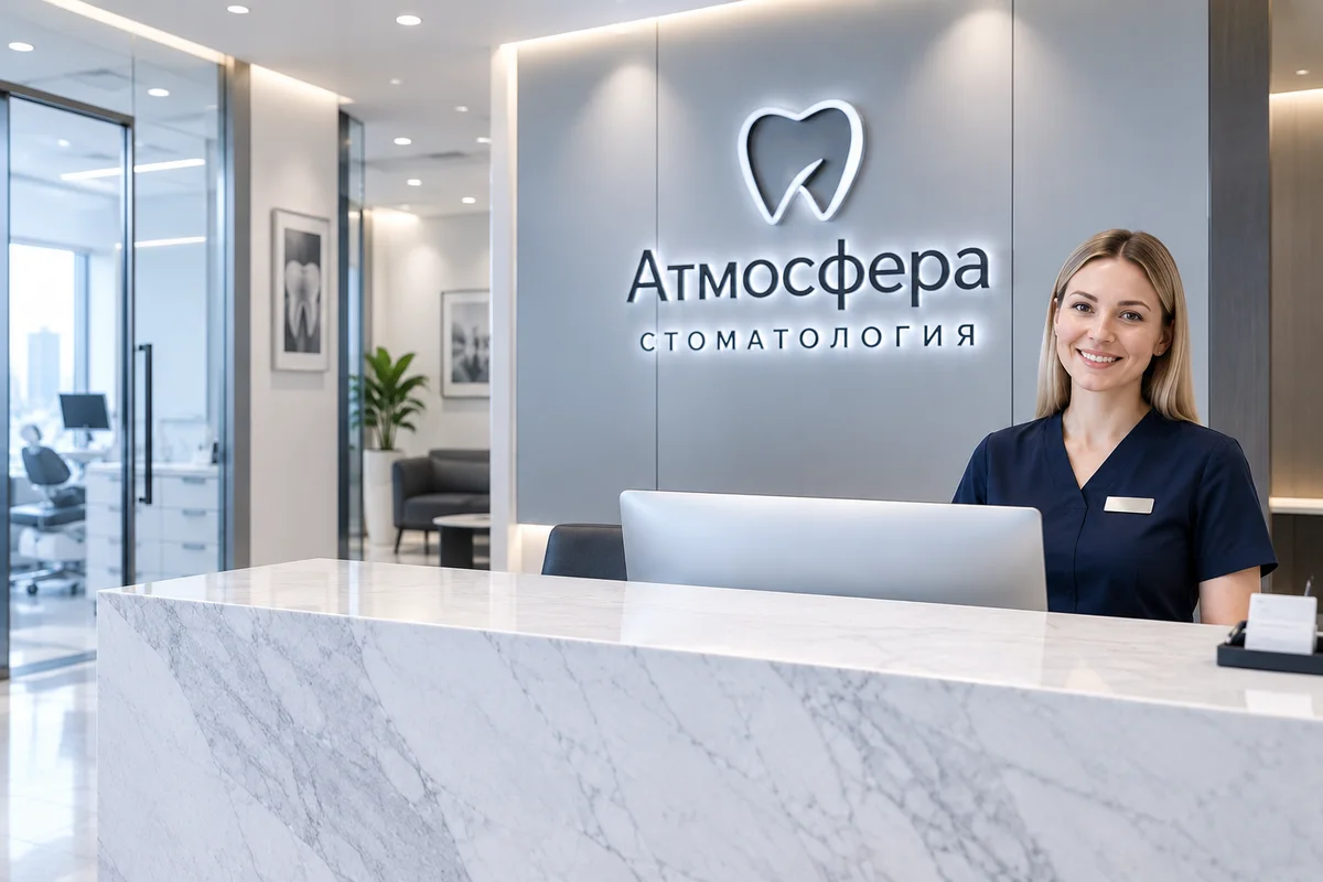 Администратор на ресепшн стоматологии «Атмосфера»